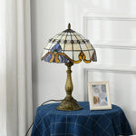 Lampe de Chevet Baroque Verre Coloré Fait Main - lampechevetdesign.com