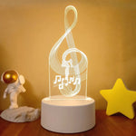 Lampe de chevet 3D LED Musicale - lampechevetdesign.com