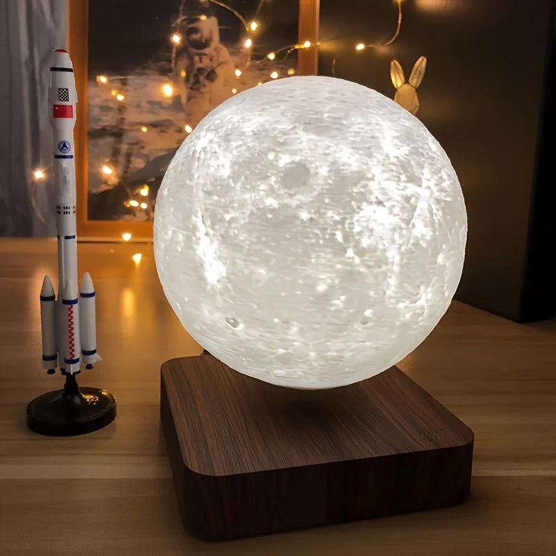 Lampe de Chevet Lune Flottante Magnétique - lampechevetdesign.com