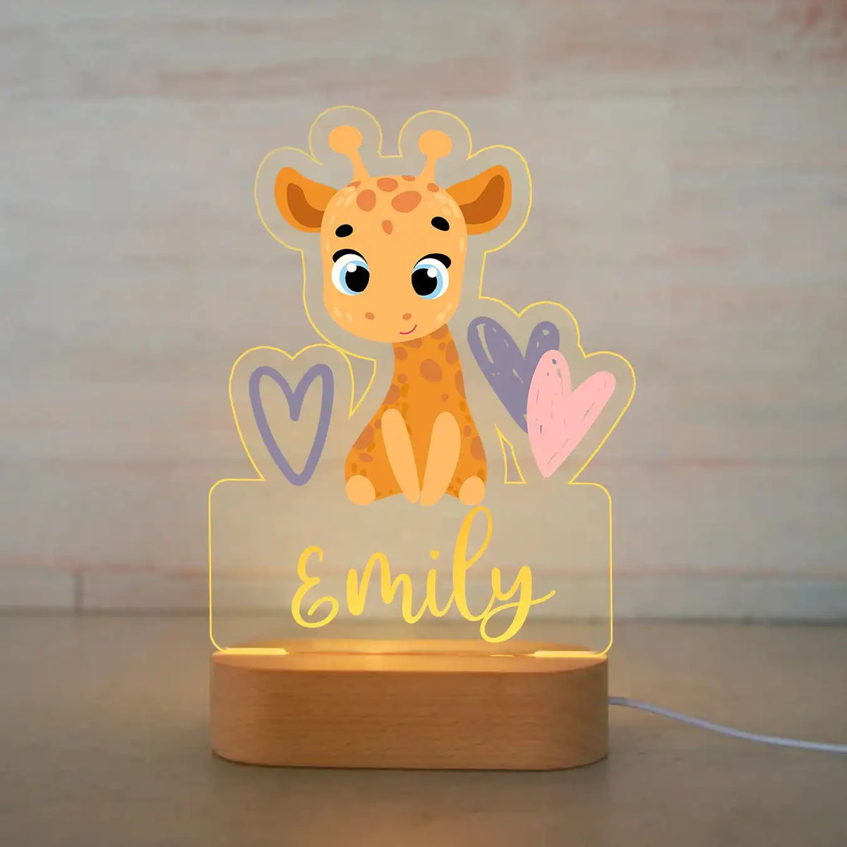 Lampe de Chevet Personnalisée Animaux pour Enfants - lampechevetdesign.com