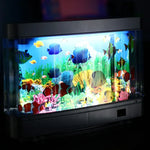 Artificial Tropical Fish Tank Lamps Aquarium Decor Virtual Ocean in Motion Night Light For Children Halloween Christmas Gift Toy - lampechevetdesign.com