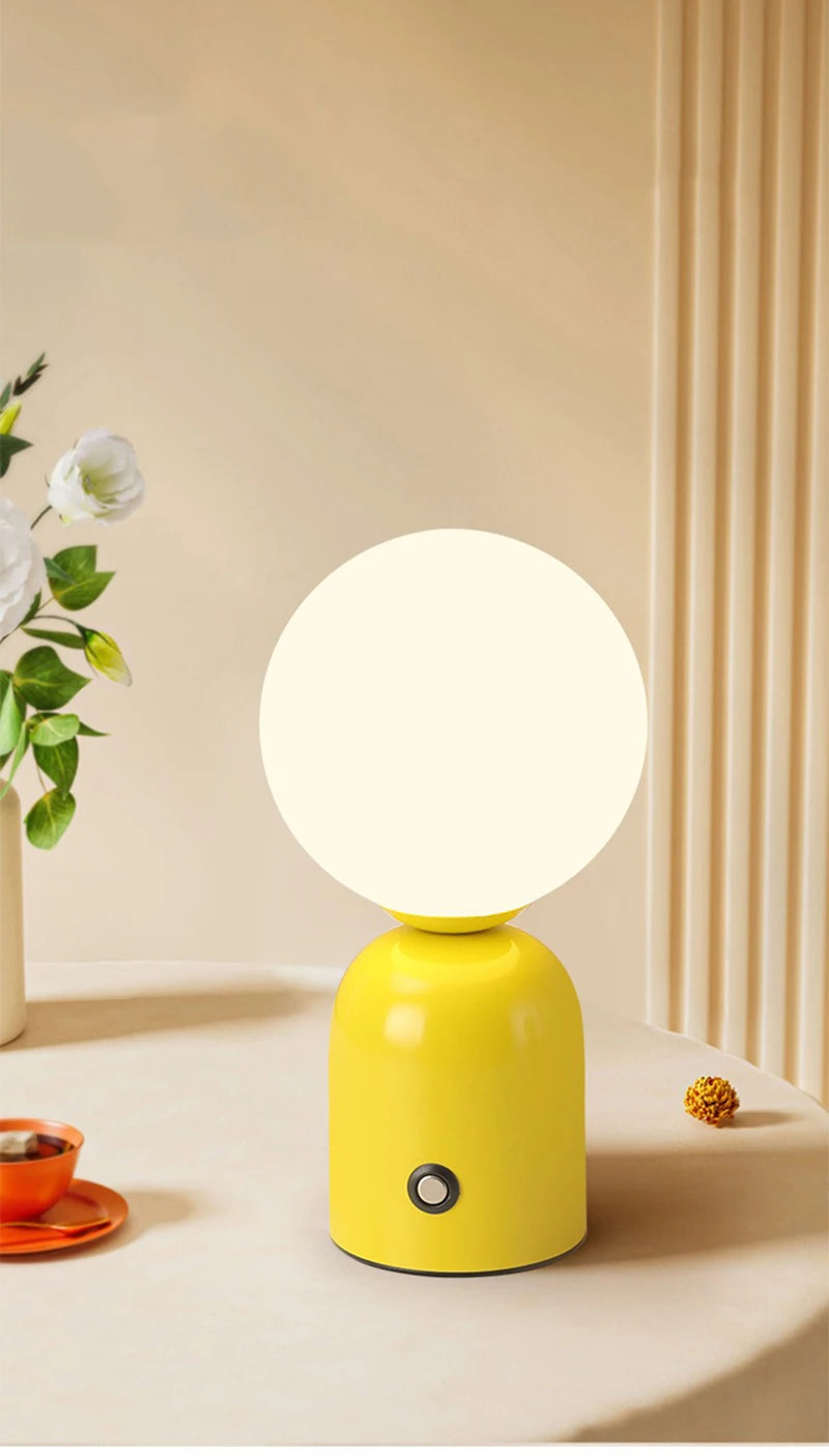 Lampe de Chevet Nordique Tactile Rechargeable - lampechevetdesign.com