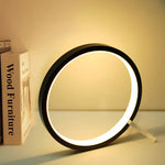 15cm/20cm Ring Table Decor Lamp Switch Dimmable Bedside Table Lights USB Plug Reading Desk Lamp Bedroom Decor Night Light - lampechevetdesign.com