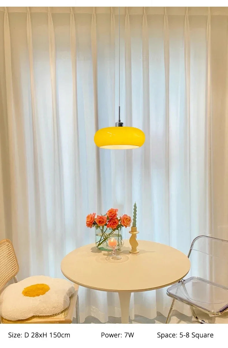 Lampe Suspendue de Chevet Nordique en Verre - lampechevetdesign.com
