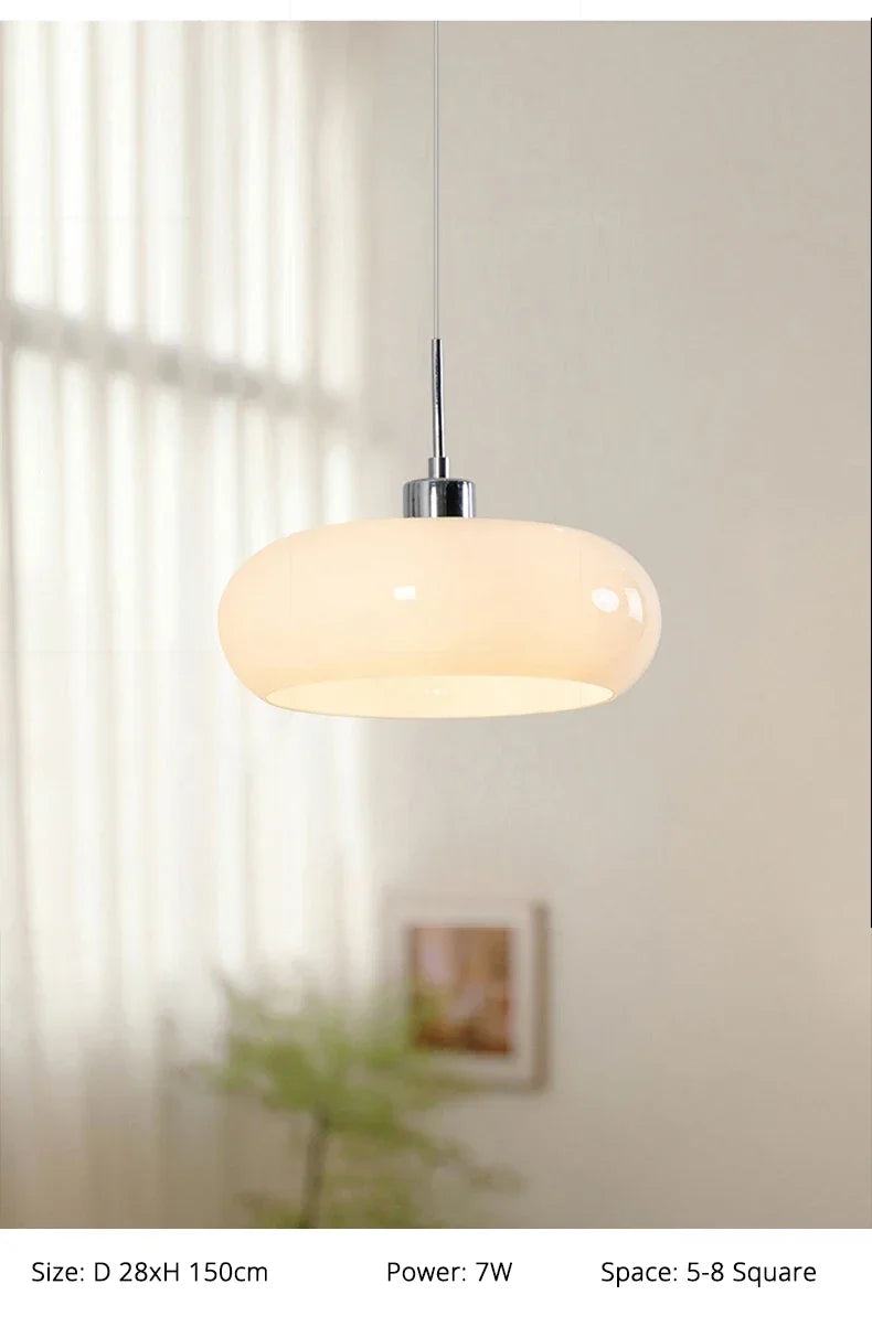 Lampe Suspendue de Chevet Nordique en Verre - lampechevetdesign.com