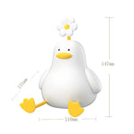 Cute Duck Led Night Light USB Rechargeable Nightlights Silicone Lamp Touch Switch Children Kid Bedroom Decoration Birthday Gift - lampechevetdesign.com