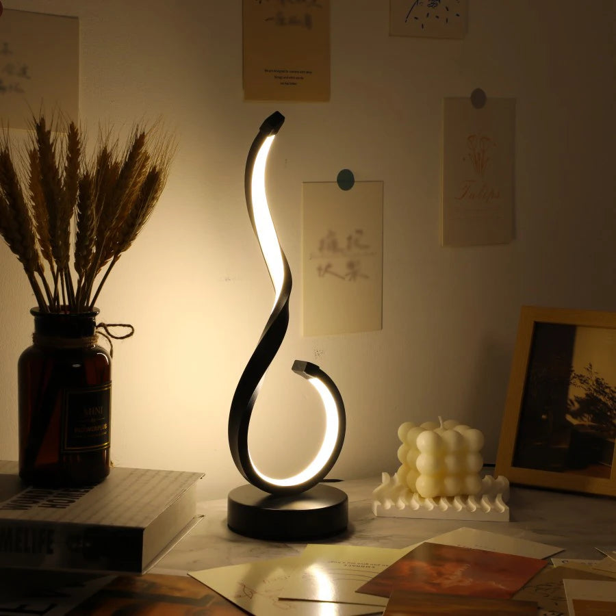 Lampe de Chevet Design Ondulé - lampechevetdesign.com