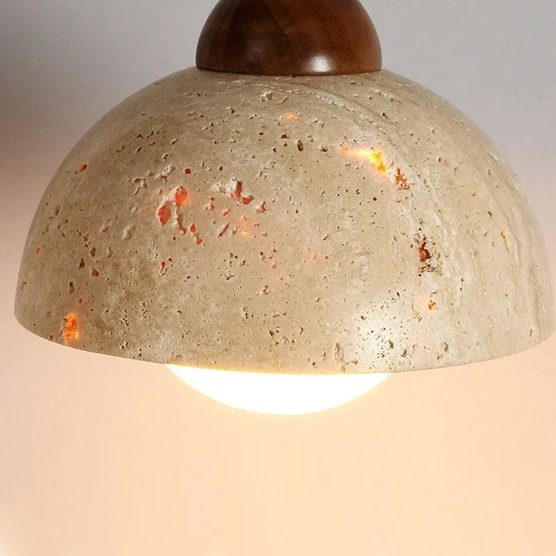 Lampe de Chevet Suspendue en Pierre Moderne - lampechevetdesign.com