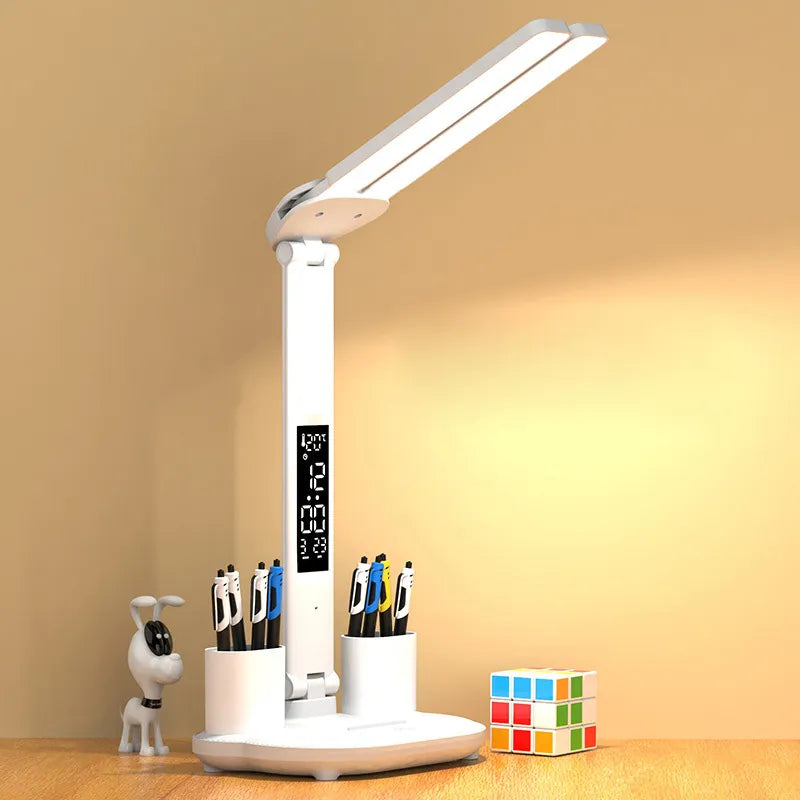 Lampe de bureau Blanche Double Éclairage - lampechevetdesign.com