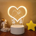 Lampe de chevet 3D Love - lampechevetdesign.com