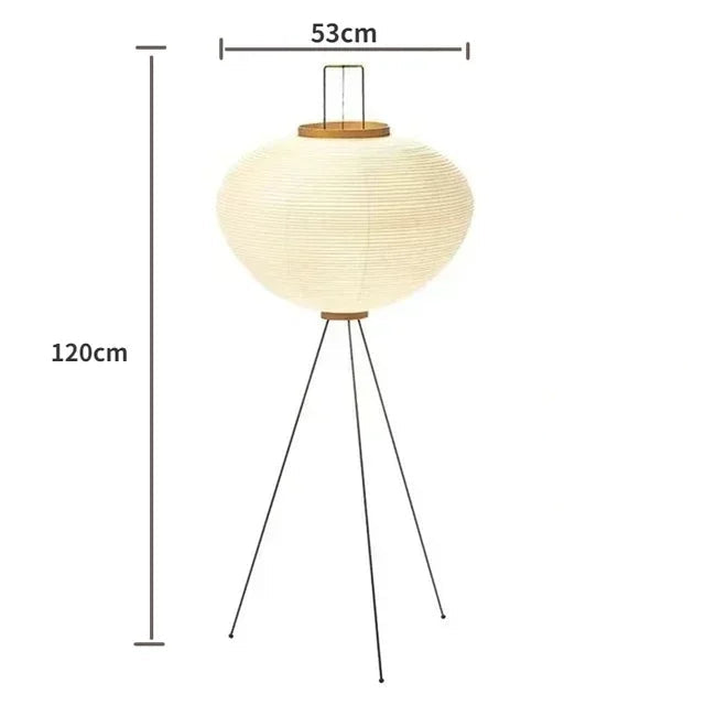 Lampe de Chevet Japonaise en Papier de Riz Akari - lampechevetdesign.com
