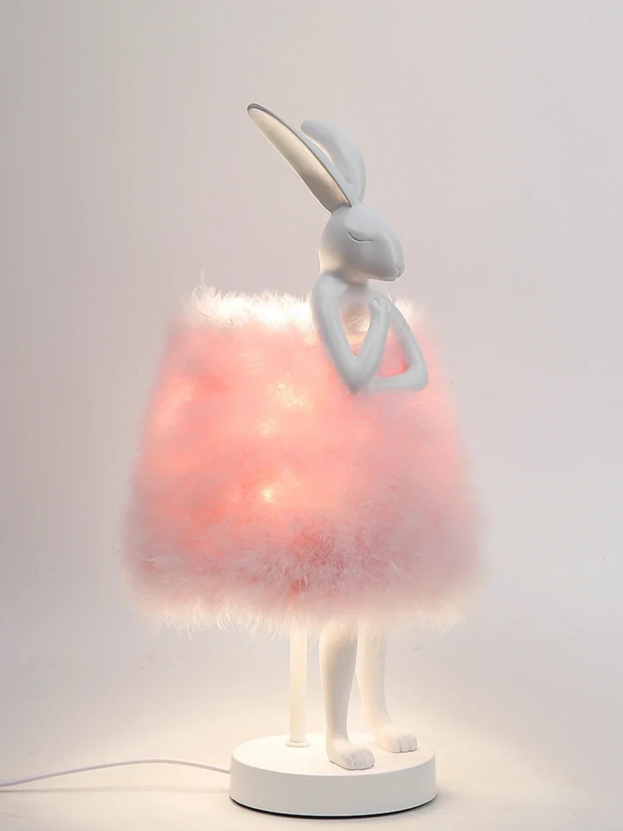 Lampe de Chevet Plume en Forme de Lapin - lampechevetdesign.com