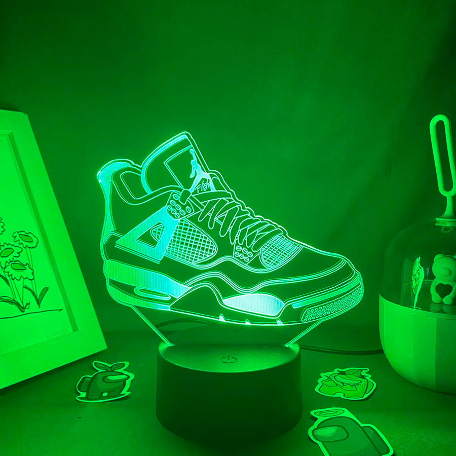 Lampe de chevet 3D LED Sneakers - lampechevetdesign.com