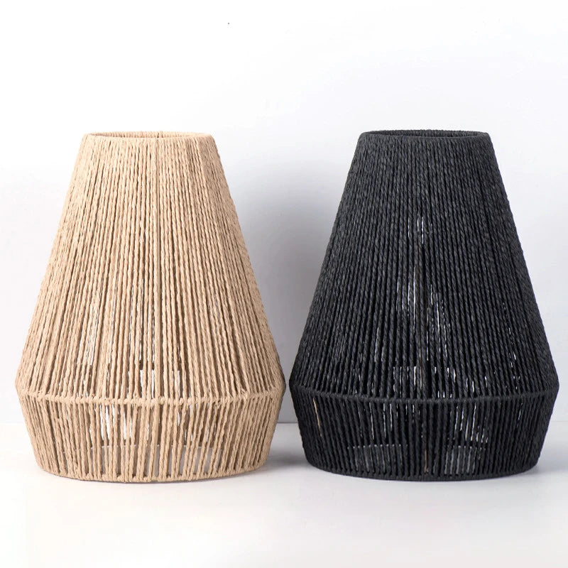 Abat-jour pour Lampe de Chevet Suspendu en Rotin - lampechevetdesign.com