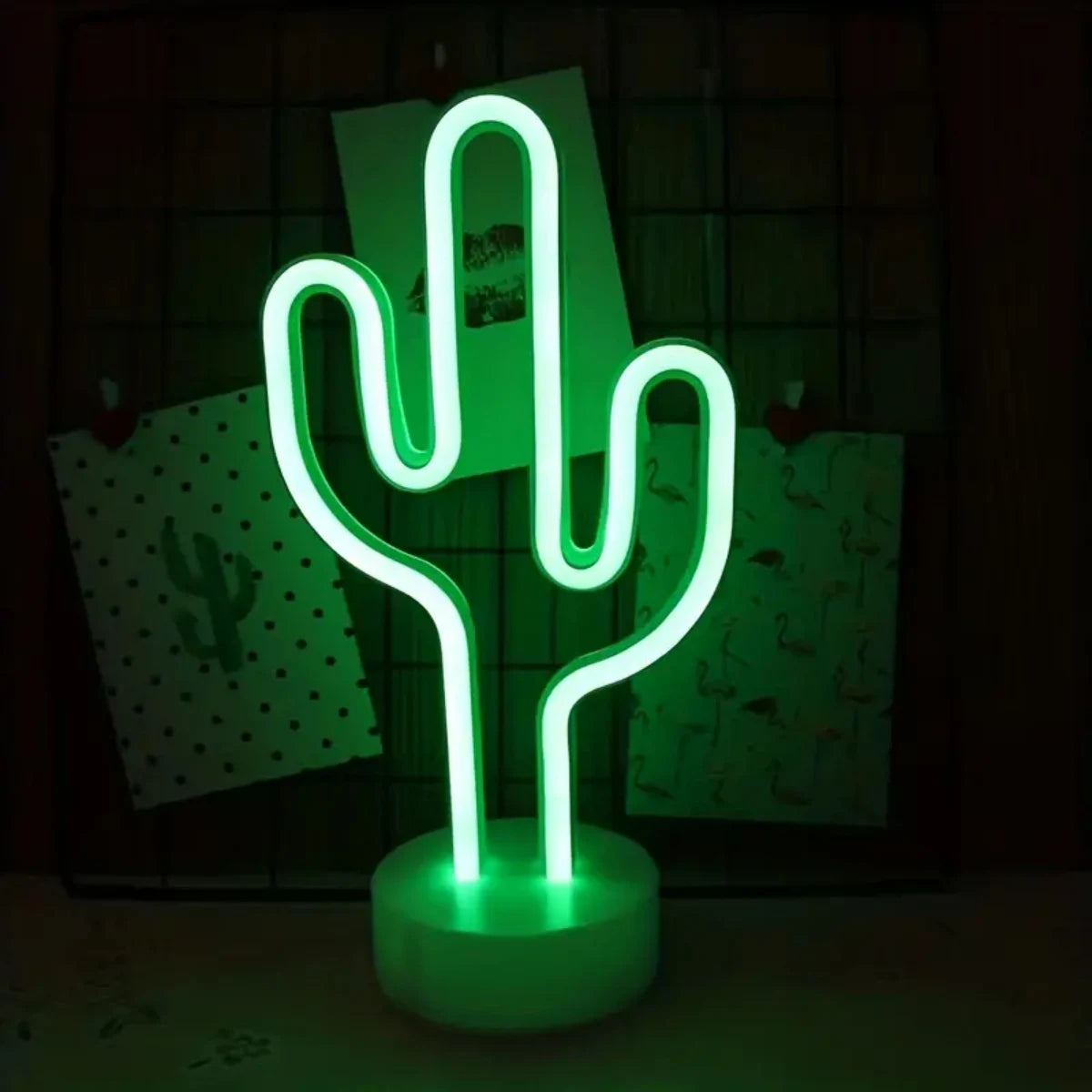 Lampe de Chevet Cactus Néon - lampechevetdesign.com