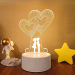 Lampe de chevet 3D Love - lampechevetdesign.com