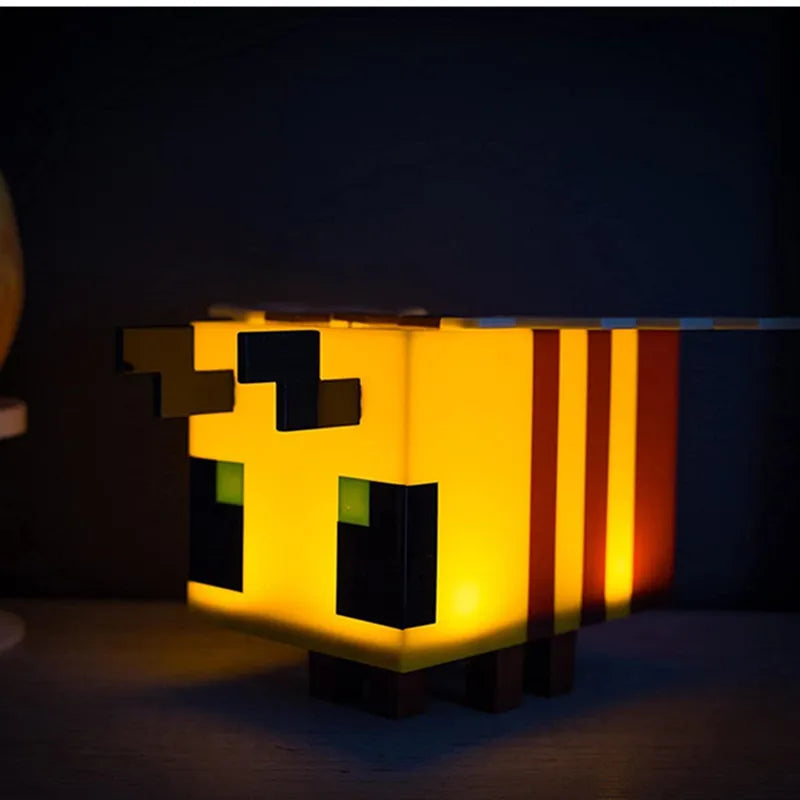 Lampe de chevet Enfants Minecraft Abeille - lampechevetdesign.com