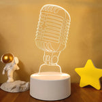 Lampe de chevet 3D LED Musicale - lampechevetdesign.com