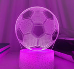 Lampe de chevet 3D Tactile ballon de Football - lampechevetdesign.com