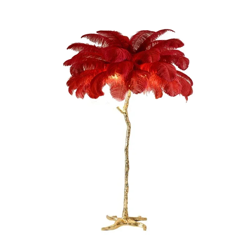 Lampe de Chevet à Plume sur Pied - lampechevetdesign.com