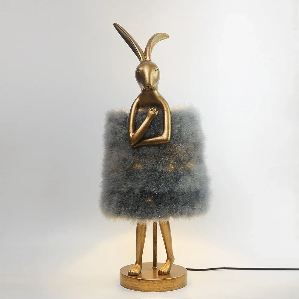 Lampe de Chevet Plume en Forme de Lapin - lampechevetdesign.com