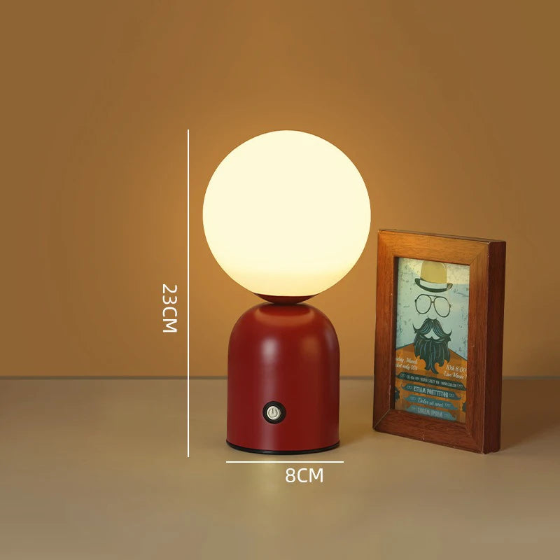 Lampe de Chevet Nordique Tactile Rechargeable - lampechevetdesign.com
