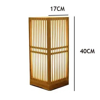 Lampe de Chevet Japonaise Zen en Bambou - lampechevetdesign.com