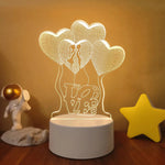 Lampe de chevet 3D Love - lampechevetdesign.com