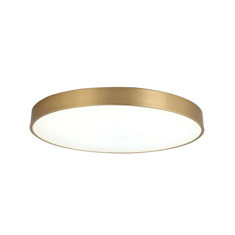 Lampe de Chevet Plafonnier LED Moderne Dorée Ronde - lampechevetdesign.com
