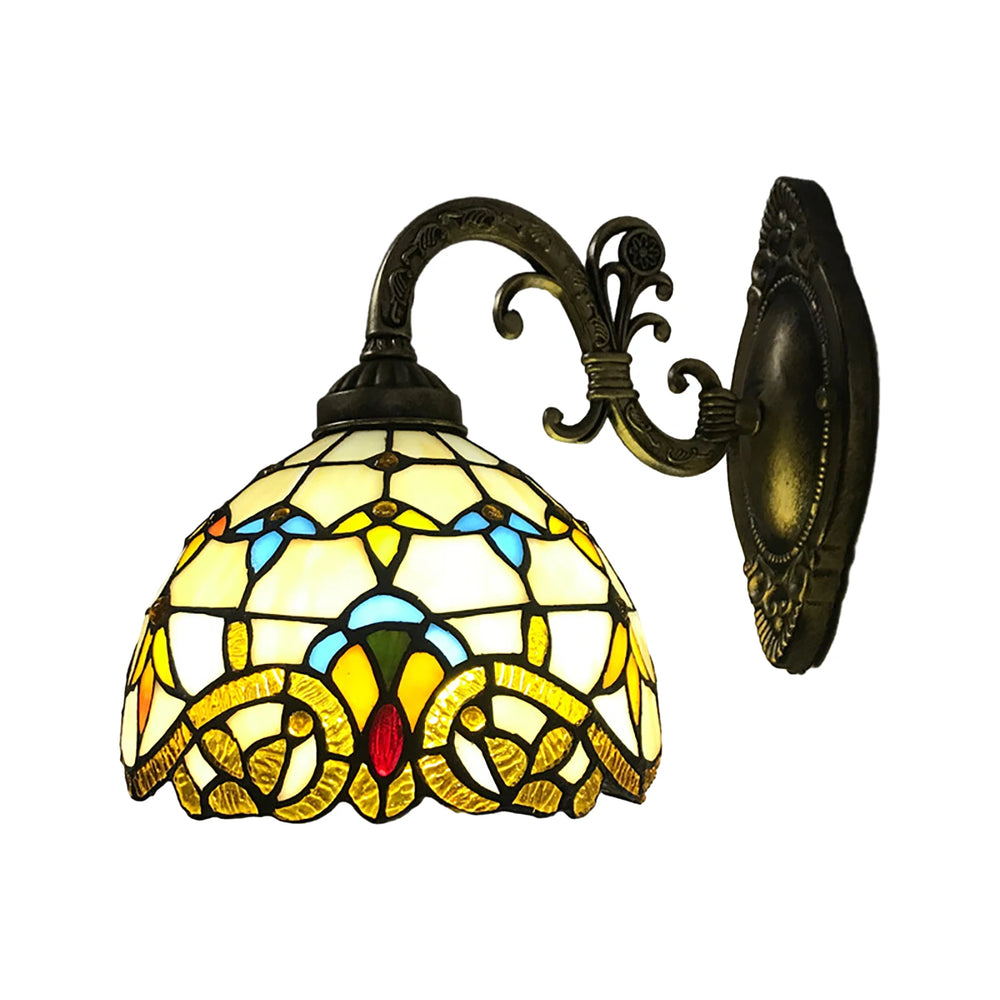 Lampe de chevet Murale Tiffany en Verre Teinté - lampechevetdesign.com