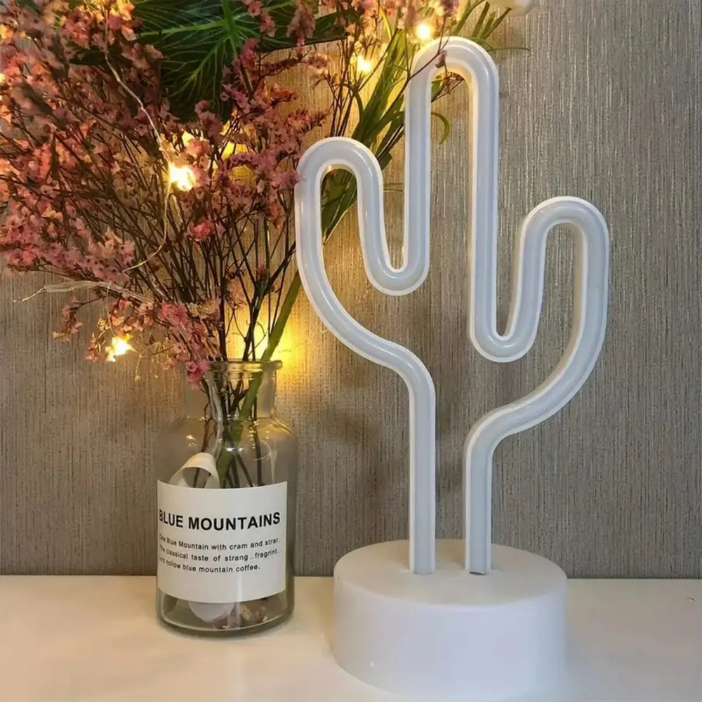 Lampe de Chevet Cactus Néon - lampechevetdesign.com