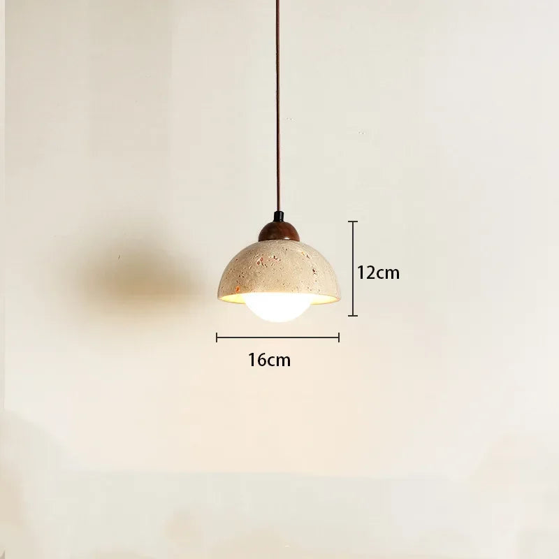 Lampe de Chevet Suspendue en Pierre Moderne - lampechevetdesign.com