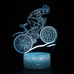 Lampe de chevet 3D Tactile Vélo - lampechevetdesign.com