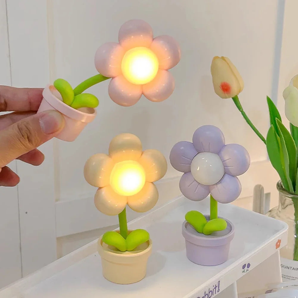 Lampe de Chevet Fleurs LED Mini - lampechevetdesign.com