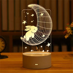 Lampe de chevet 3D LED Saint-Valentin - lampechevetdesign.com