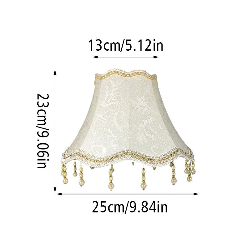 Abat-jour de Lampe de Chevet Style Européen en Tissu - lampechevetdesign.com