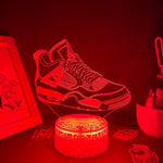 Lampe de chevet 3D LED Sneakers - lampechevetdesign.com