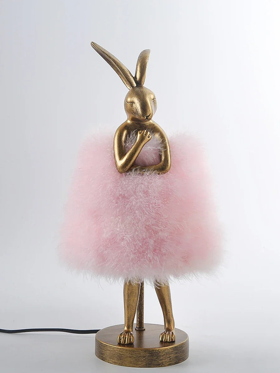 Lampe de Chevet Plume en Forme de Lapin - lampechevetdesign.com