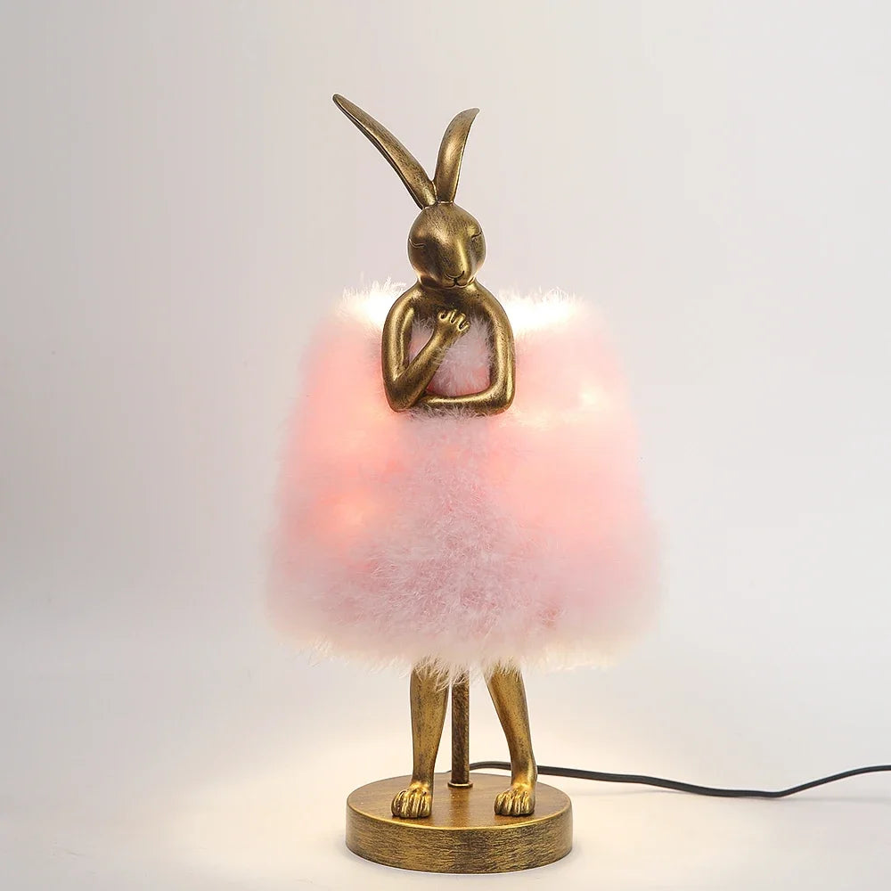 Lampe de Chevet Plume en Forme de Lapin - lampechevetdesign.com