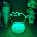 Lampe de chevet Néon Tactile Chat Mignon - lampechevetdesign.com