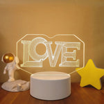 Lampe de chevet 3D Love - lampechevetdesign.com