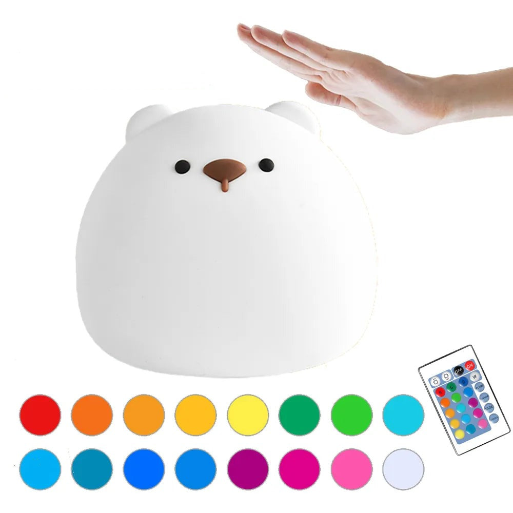 Lampe de chevet LED Ourson - lampechevetdesign.com