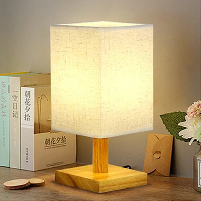 Lampe de chevet avec abat-jour en tissu - lampechevetdesign.com