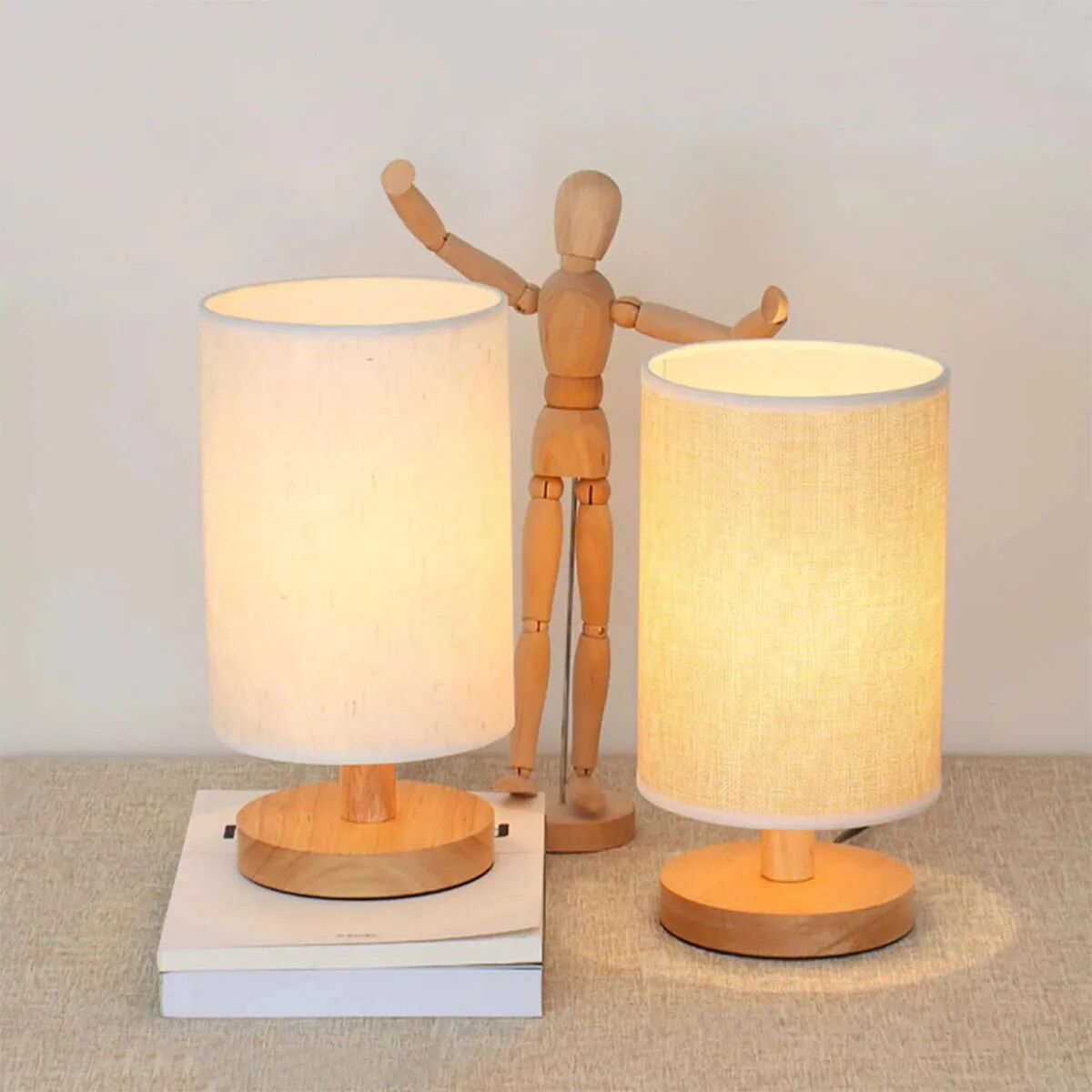 Lampe de chevet Bois Originale Nature - lampechevetdesign.com