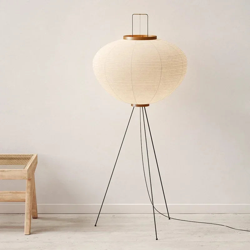 Lampe de Chevet Japonaise en Papier de Riz Akari - lampechevetdesign.com