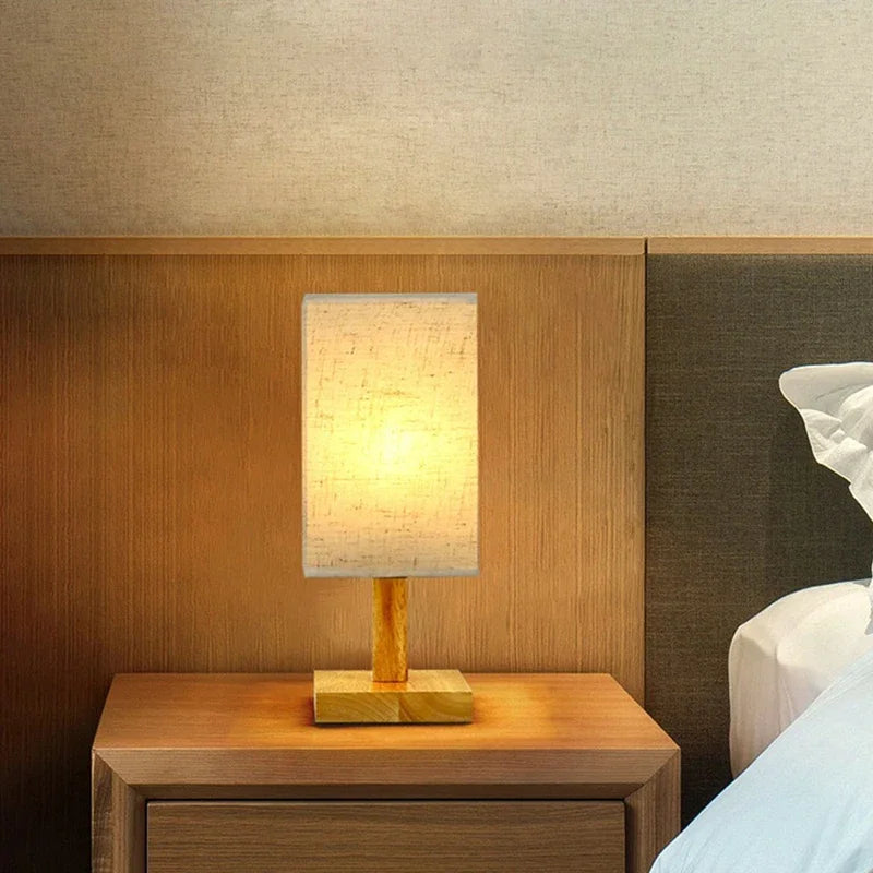 Lampe de chevet avec abat-jour en tissu - lampechevetdesign.com