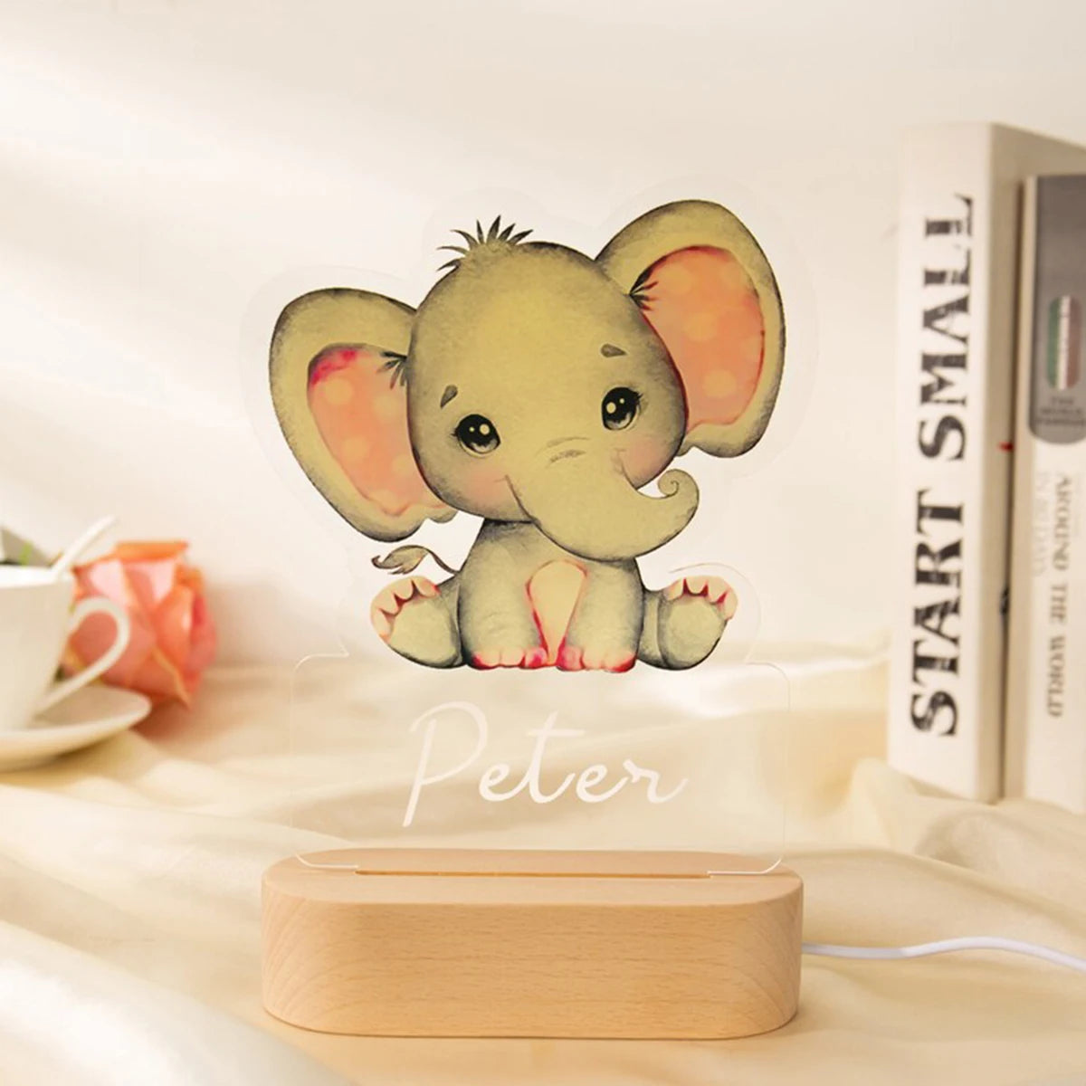 Lampe de Chevet Personnalisée Animaux pour Enfants - lampechevetdesign.com