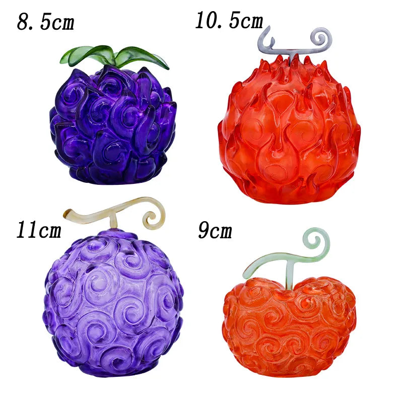 GK ONE PIECE Devil Fruit Model Action Figure Demon Op-Op Fruit Flame-Flame Fruit Gum-Gum Fruit Luminous Collection Doll Toys - lampechevetdesign.com
