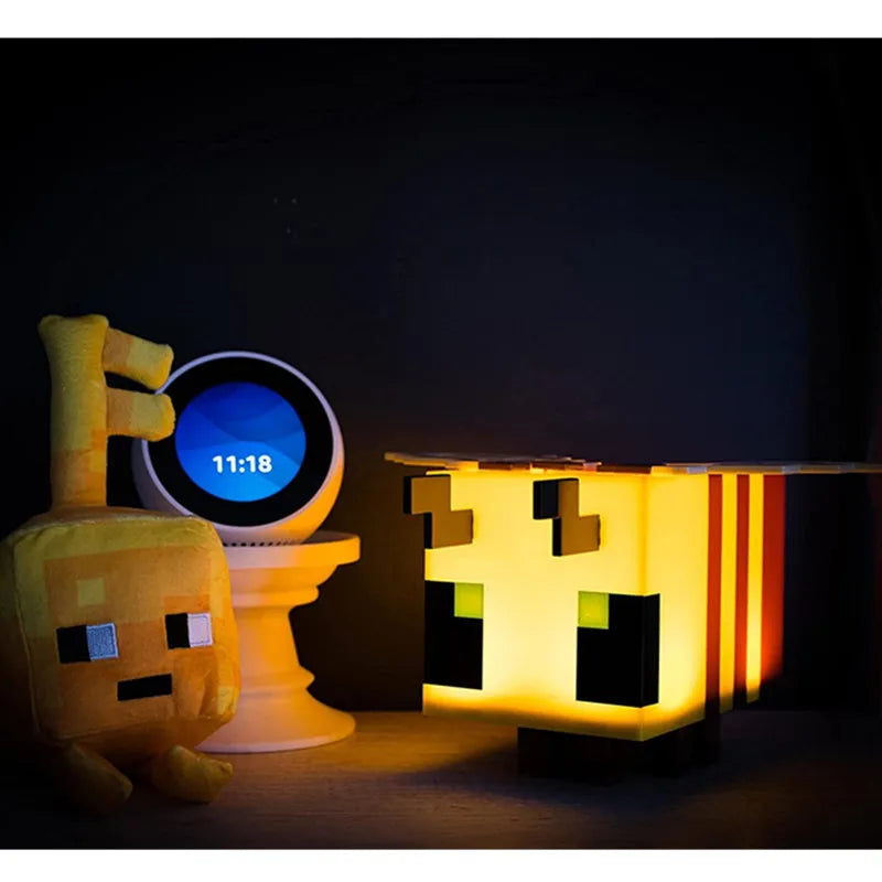 Lampe de chevet Enfants Minecraft Abeille - lampechevetdesign.com