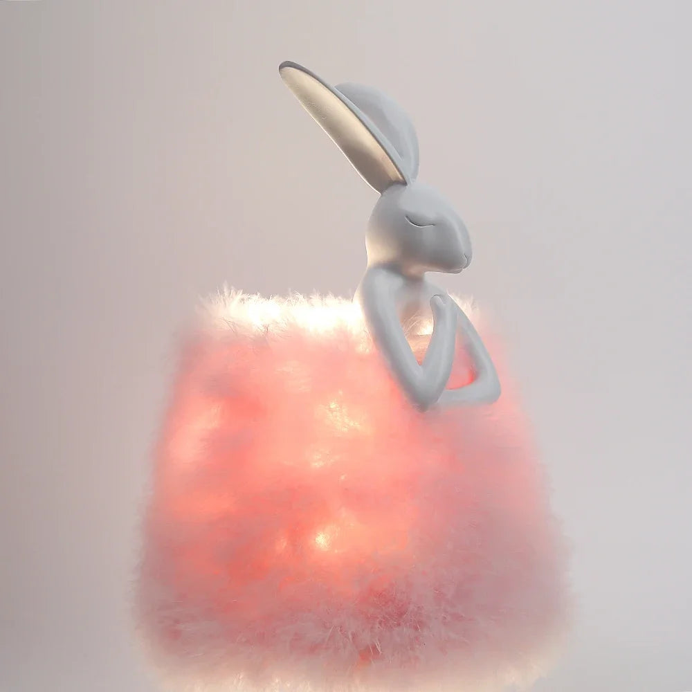 Lampe de Chevet Plume en Forme de Lapin - lampechevetdesign.com